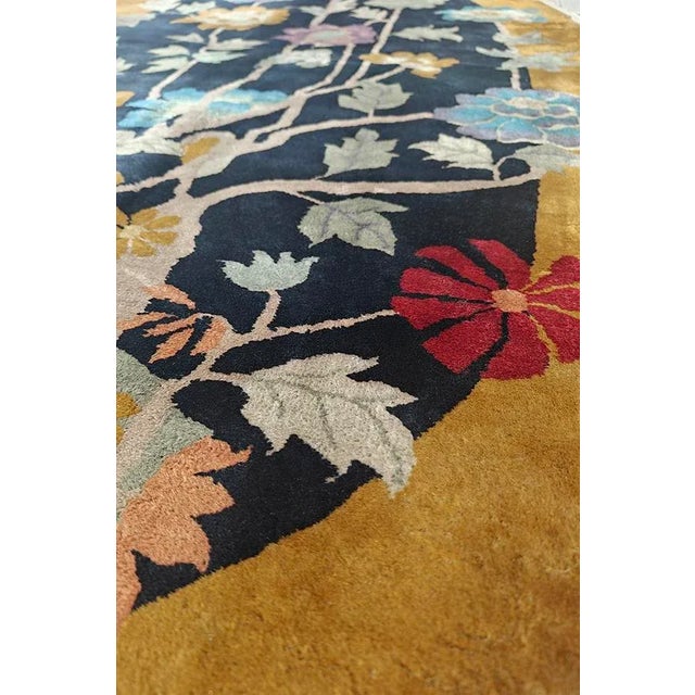 1920s Antique Chinese Art Deco Rug For Sale - Image 5 of 7
