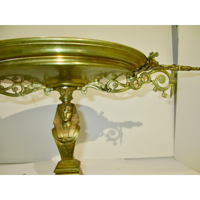 Bronze Egyptian Revival Bronze Tazza For Sale - Image 8 of 12