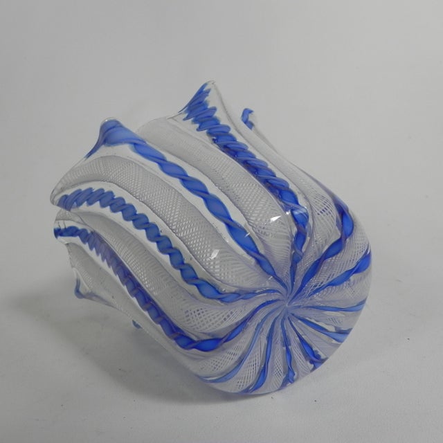Fazzoletto Zanfirico Vase by Fulvio Bianconi for Venini, Venice, 1950s For Sale - Image 10 of 11