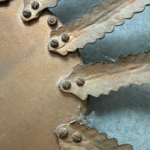 Bronze Sunburst Mirror, France, 1950s For Sale - Image 9 of 10