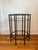 Mastercraft Patinated Brass and Beveled Glass Octagonal Side Table Campaign Style For Sale - Image 4 of 12
