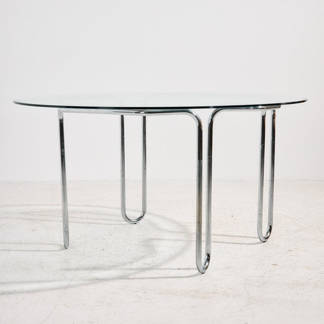 Italian Chrome Dining Set, 1980s, Set of 7 For Sale - Image 3 of 18