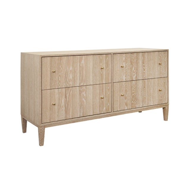 New special order item. Not vintage. With its minimal flair, the Angus cerused oak chest is the simple choice. This four...