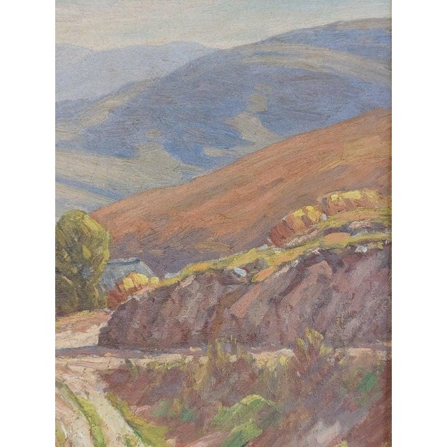 American Impressionist Oil on Canvas Painting "California Highlands" Los Angeles by Charles Smith, 1930 For Sale - Image 13 of 16