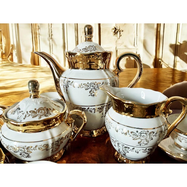 Antico Coffee Service in Porcelain from GKC Garies Kuhnl & Co., 1930, Set of 23 For Sale - Image 3 of 14