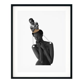 'And I'll Breathe for You' Original Collage Print by by Rochelle Sodipo, Framed