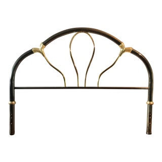 Vintage Two Tone Art Nuveau Queen Headboard For Sale