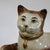 English Vintage Staffordshire Recumbent Cat Mantle Statue Figurine Left Facing For Sale - Image 3 of 12