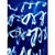 Blue Set of 4 - 'Writing' Cy Twombly Inspired Abstract Original Art Installation by Diane Grant For Sale - Image 8 of 13