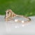 Zambian Emerald Ring With Earth-Mined Diamond Accents in Solid 14k Gold, 7x5mm For Sale - Image 9 of 9