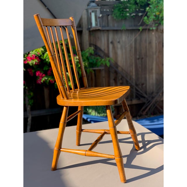 1960s Vintage Original Leopold Stickley Cherry Wood Windsor Chair