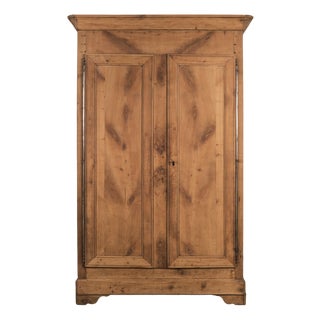 Large French Louis Philippe Armoire or Wardrobe in Cherrywood, 19th Century For Sale