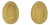 Pair of Vintage Premier Usa Gold Tone Rope Clip-on Earrings – Textured Domed Oval Button Earrings, 1980s For Sale
