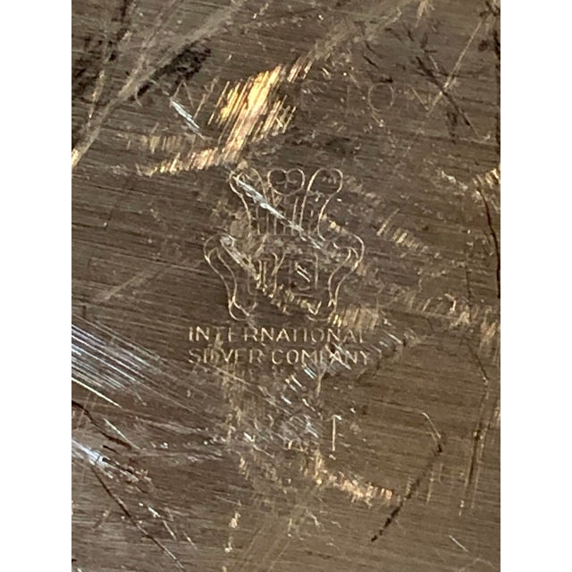 This lovely Vintage International Silver Round Serving Tray will be a great option for serving hors d’oeuvres or used as...