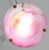 Art Deco Charming Pink Art Deco Alabaster Pendant, 1940s For Sale - Image 3 of 12