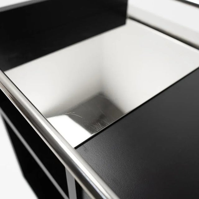 Metal UPW Serving Cart by Ulrich P. Wieser for WB-Form For Sale - Image 7 of 13