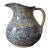 Vintage Blue and White Spongeware Pitcher For Sale