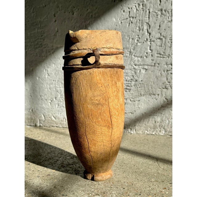 Blonde wood Swedish pours from the late 19th Century. Sold as a pair. Dimensions: Diameter 3.5"x Height 10" (Small),...