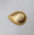 Vintage C1985 Signed Monet Goldtone "Hammered" Tear Drop Shaped Brooch For Sale - Image 9 of 10