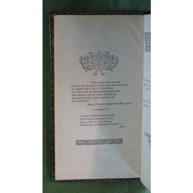 Book JOHN DRYDEN, THE MERMAID SERIES old Books edited Gorge Saintsbury Antique For Sale - Image 12 of 18