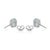 Metal Classic 5x7mm Oval Blue Topaz Four Prong Stud Earrings in 925 Sterling Silver - A Pair For Sale - Image 7 of 13