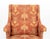 Wood Baker Upholstered Wingback Armchair and Ottoman For Sale - Image 7 of 14