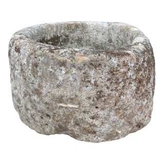 Antique Limestone Trough 51626m 26"l For Sale