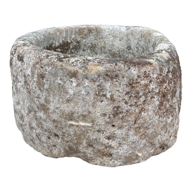 Antique Limestone Trough 51626m 26"l For Sale