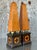 Traditional Vintage Boho Leather a Obelisks - A Pair For Sale - Image 3 of 12