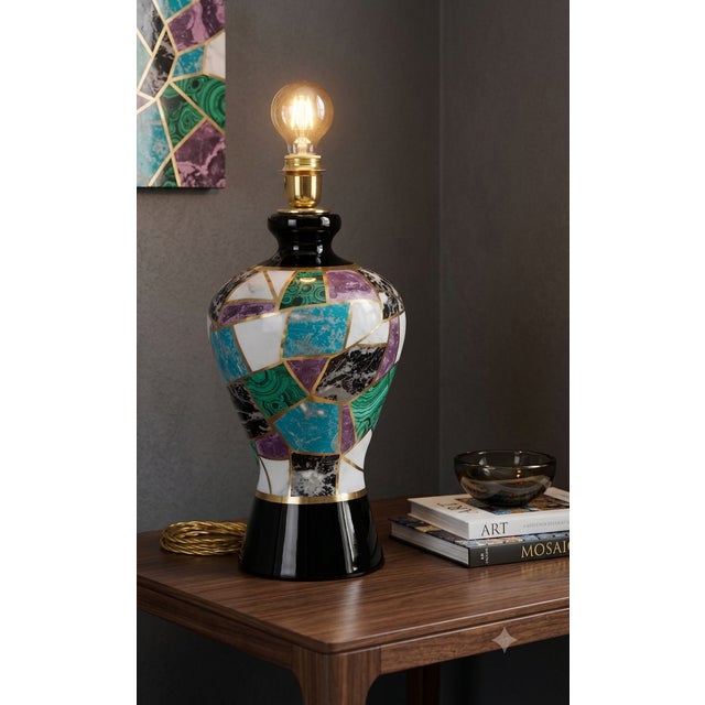 Ceramic Ceramic Table Lamp from Boni, 1980s For Sale - Image 7 of 7