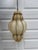 1990s Vintage Italian Style Chandelier Blown Murano Glass Venetian Lantern For Sale - Image 5 of 6