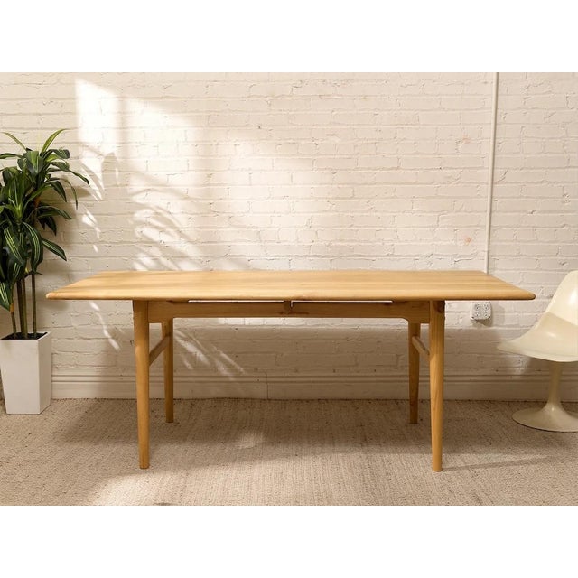 Mid 20th Century Styled After Hans Wegner Style Oak Dining Table For Sale - Image 12 of 12