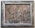 An burnt umber leopard in an abstract tropical landscape and border in shades of beige, and antique white. Safari, English...