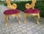 1980s Italian Rococo Gold Beech Velvet Side Chairs 2pc- Pair For Sale - Image 11 of 18