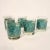Set of 6 Vintage Malachite and Gold Glasses For Sale - Image 4 of 6