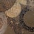 Brown Wall Sculpture by Maitland Smith | Monumental| Rings of Wood Parquet For Sale - Image 8 of 8