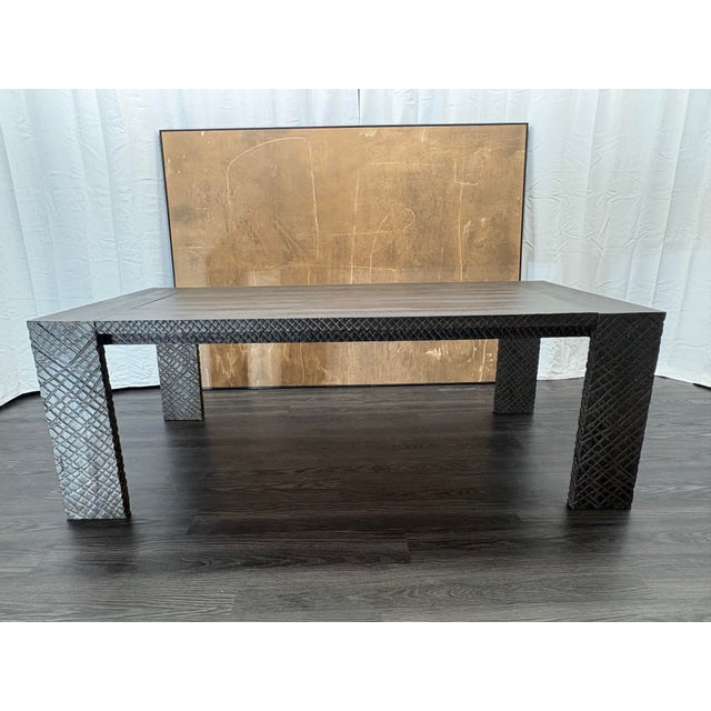 RH Kendari Rectangular Dining Table – 84" Timothy Oulton | Solid Hand-Carved Suar Wood | Discontinued RH Collection...