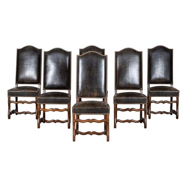 French Louis XIV Style Oak Chairs, 1920s, Set of 6 For Sale - Image 18 of 18