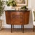 Antique Mahogany Bow-Front Sideboard Server With Drawers & Curved Storage For Sale - Image 9 of 11