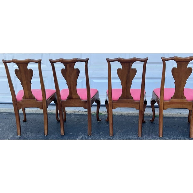 Vintage Statton Queen Anne Centennial Cherry Dining Chairs Set of 6 For Sale - Image 12 of 12