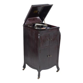 Art Nouveau Furniture with Gramophone For Sale