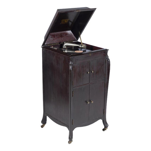 Art Nouveau Furniture with Gramophone For Sale