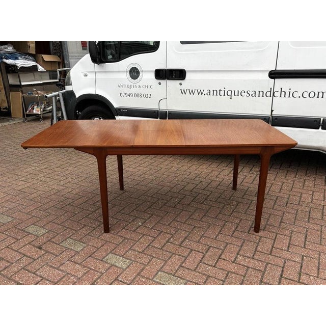Mid-Century Teak 2-Leaf Extendable Dining Table and Chairs from McIntosh, Set of 5 For Sale - Image 13 of 18