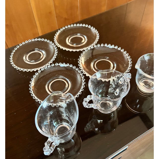 Seven piece set of authentic vintage Imperial Glass Candlewick elegant glassware. First introduced in 1936, this timeless...