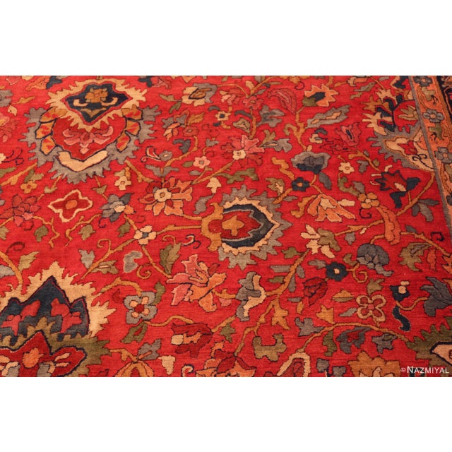 Nazmiyal Collection Vintage German Hooked Area Rug For Sale In New York - Image 6 of 10
