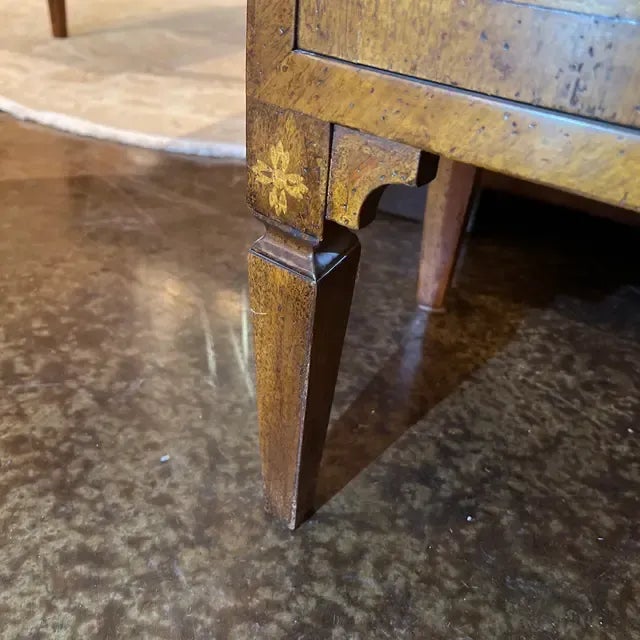 Contemporary 1990s Hand-Made Italian Walnut Chest of Drawers For Sale - Image 3 of 12