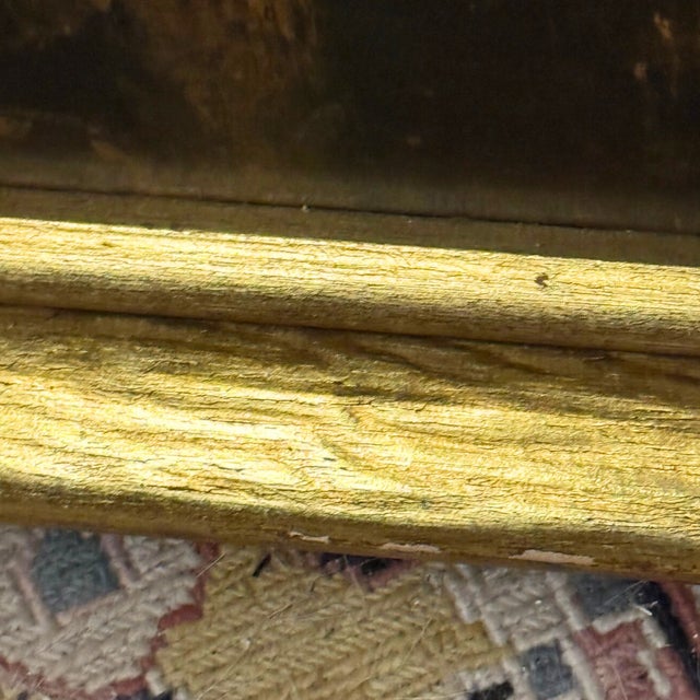 1910s Antique Newcomb Macklin Style Carved Gilt Wood Art Nouveau Frame Large For Sale - Image 5 of 10