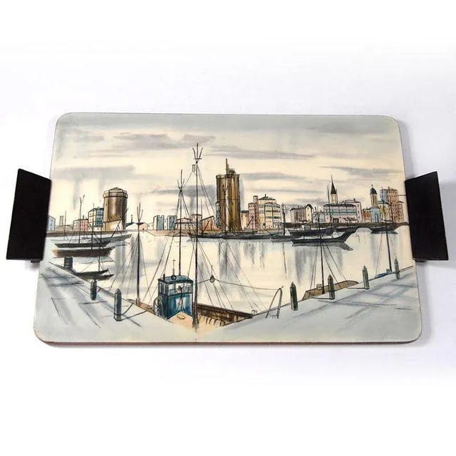 Mid-Century Modern Vintage Table Tray, France, 1950s For Sale - Image 3 of 11