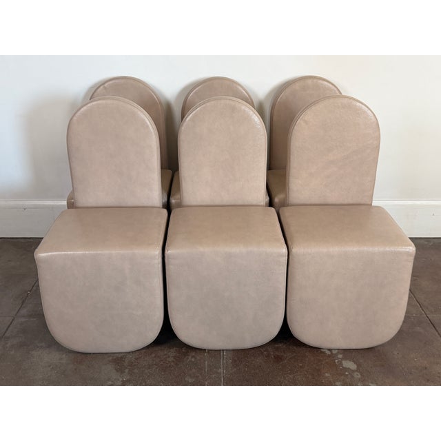 Modern Leather Dining Chairs by Cuff Studio For Sale - Image 12 of 18