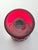 1980s Fenton “Thumbprint, Ruby Red” Wine Glasses - Set of 9 For Sale In Dallas - Image 6 of 6